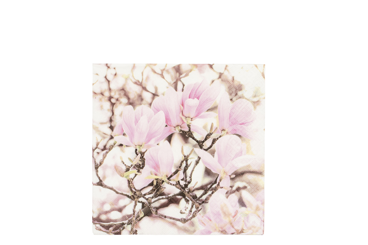 Picture of Pink magnolia napkin