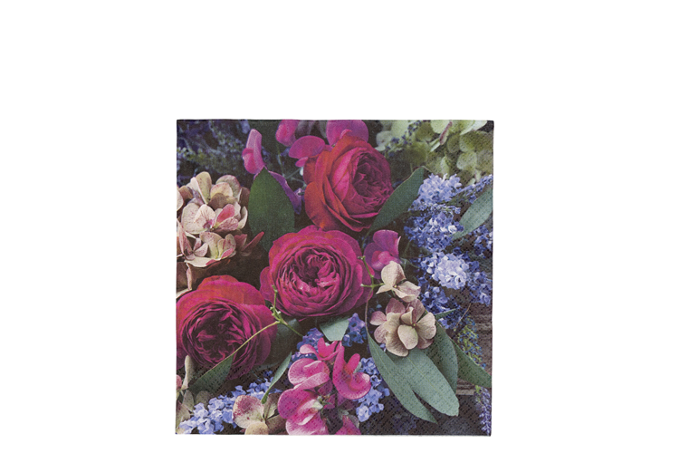 Billede af Rich flowers servietter