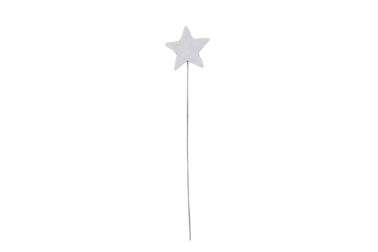 Bild på Velour stjärna på tråd