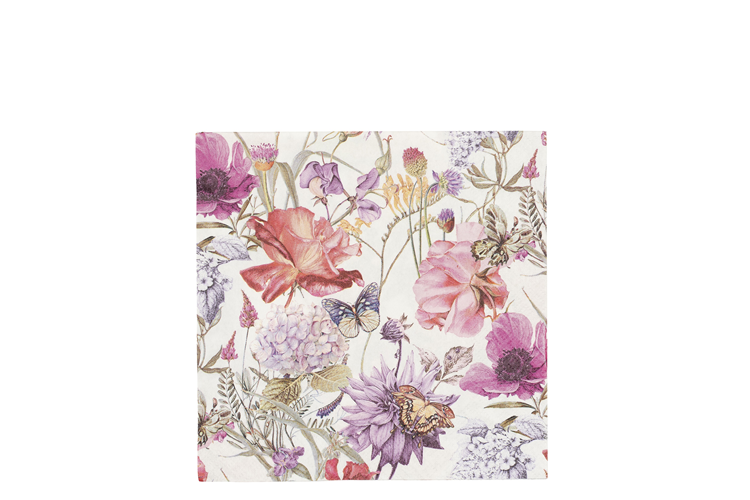 Picture of Floral Poem napkin