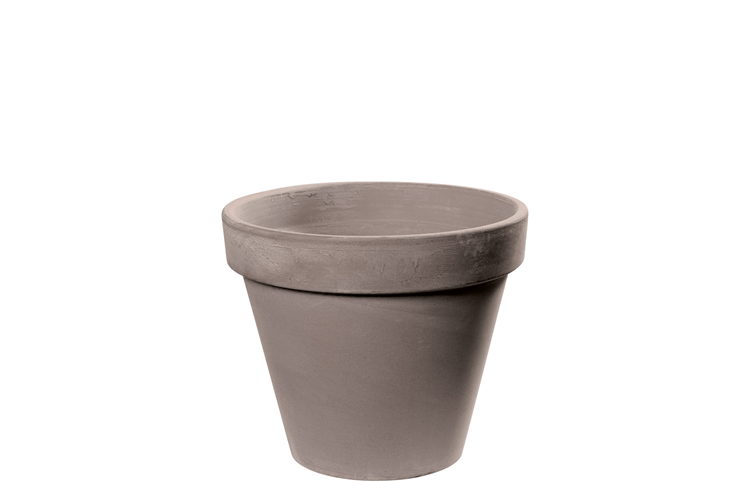 Picture of Greige vaso round crock