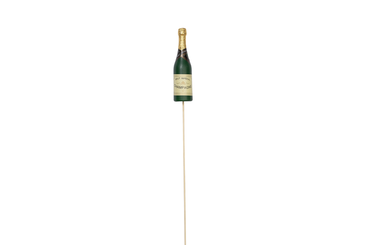 Picture of Champagne bottle on a stick