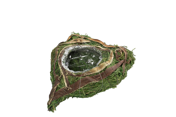 Picture of Rattan/moss heart